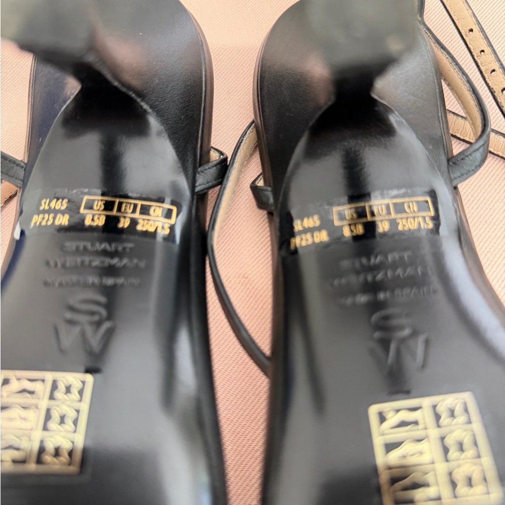 Stuart Weitzman Black Strappy Heels‎ - Picture 7 of 14